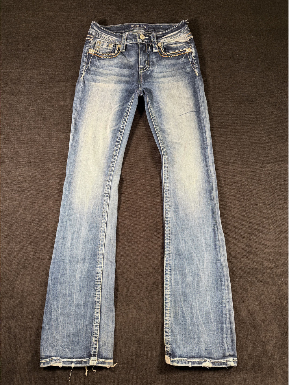 Miss Me Women's Light Wash Bootcut Jeans Size 26